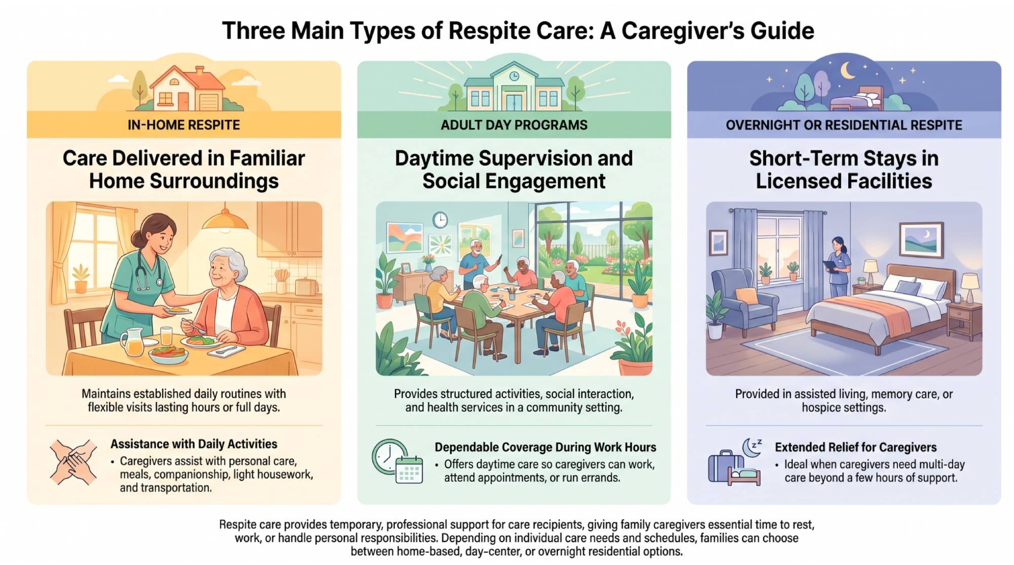 types of respite care